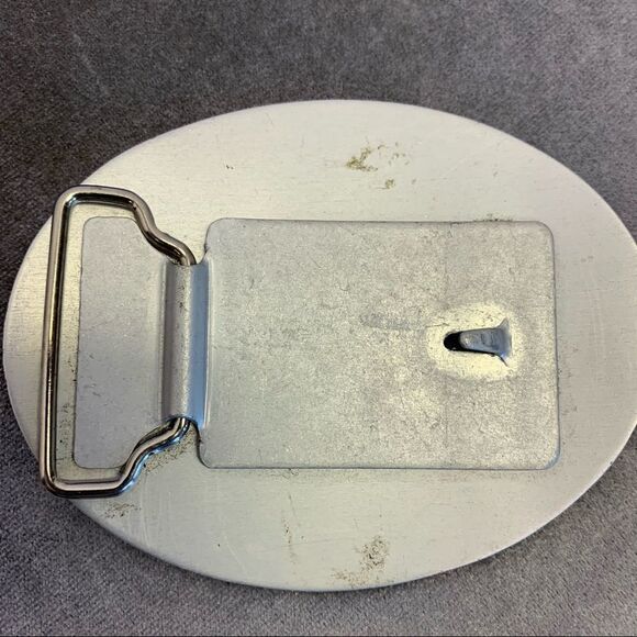 RODEO cowboy coloured picture oval belt buckle - Picture 5 of 6